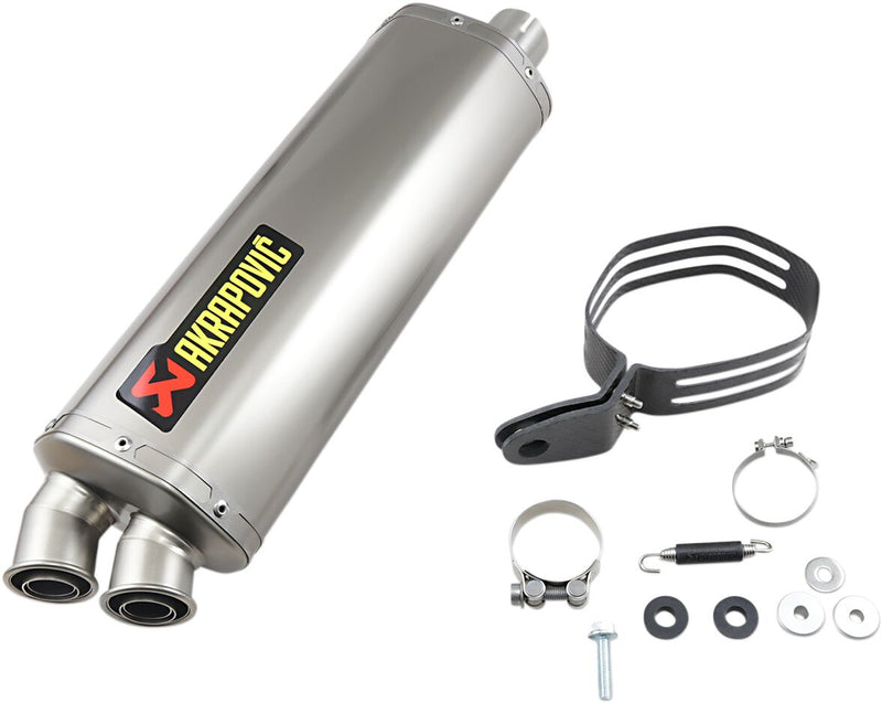 Akrapovic Titanium Slip-On Line Muffler - Silver - S-H10SO22-HWT