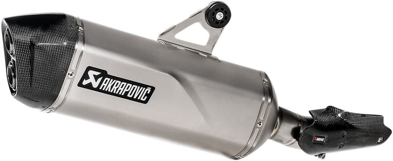 Akrapovic Titanium Slip-On Line Muffler - Silver - S-B12SO23-HAAT