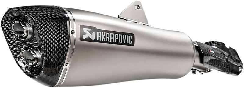 Akrapovic Titanium Slip-On Line Muffler - Silver - S-B12SO21-HALAGT