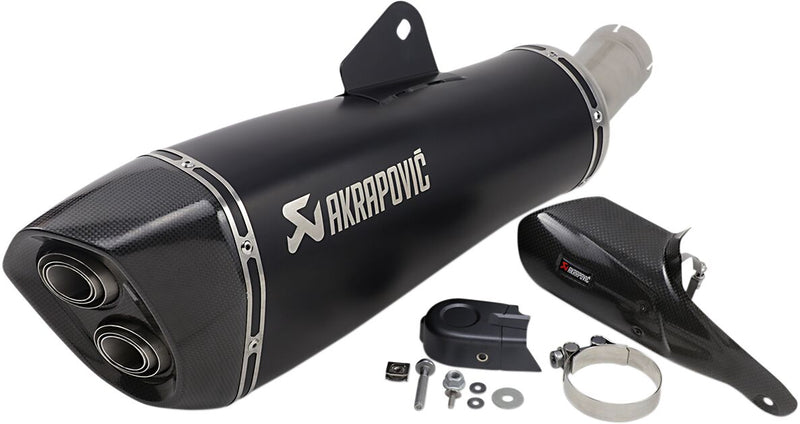 Akrapovic Titanium Slip-On Line Muffler - Black - S-B12SO22-HALAGTBL