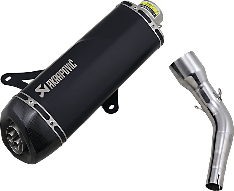 Akrapovic Stainless Steel Slip-On Line Scooter Muffler - Black