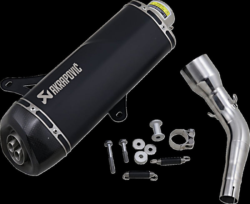 Akrapovic Stainless Steel Slip-On Line Scooter Muffler - Black