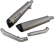 Akrapovic Titanium Slip-On Line Muffler - Silver - S-T12SO3-HCQT