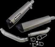 Akrapovic Titanium Slip-On Line Muffler - Silver - S-T12SO3-HCQT