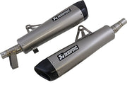 Akrapovic Titanium Slip-On Line Muffler - Silver - S-T12SO4-HCQT