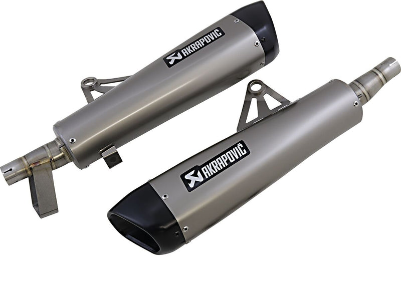 Akrapovic Titanium Slip-On Line Muffler - Silver - S-T12SO4-HCQT