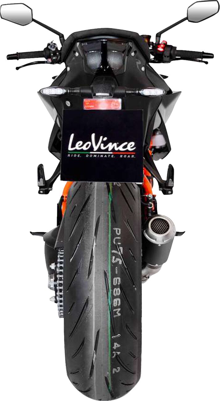 LEOVINCE LV-10 Slip-On Muffler - Ceramic-Coated, Matte Black