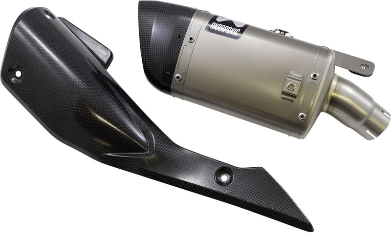 Akrapovic Slip-On Line Muffler - Black,  Silver