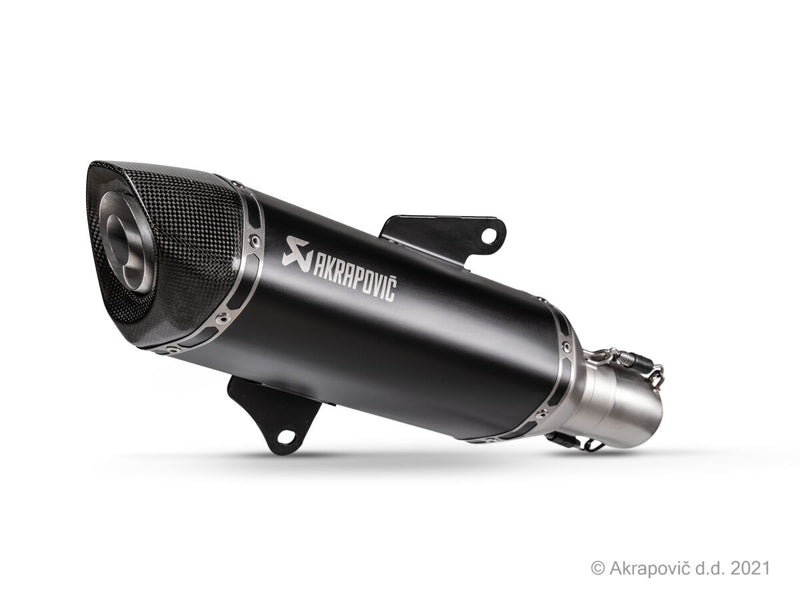 Akrapovic Slip-On Line Muffler SCOOTER - S-H3SO8-HRSSBL