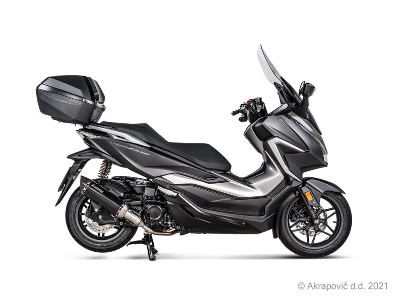Akrapovic Slip-On Line Muffler SCOOTER - S-H3SO8-HRSSBL