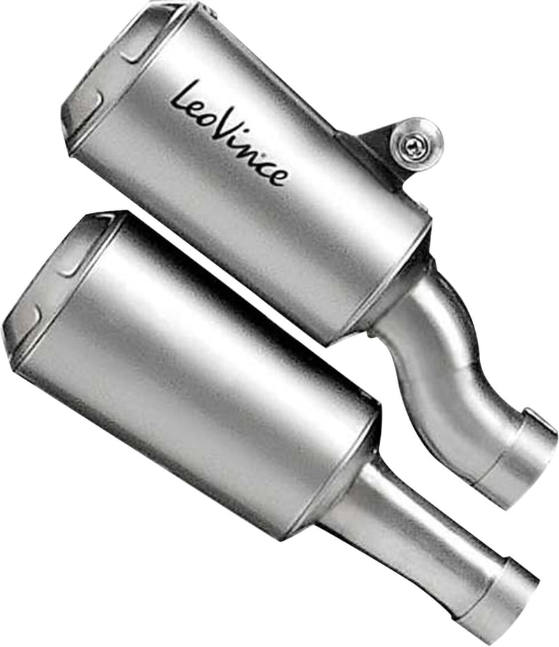 LEOVINCE LV-10 Slip-On Muffler - Matte, Stainless Steel