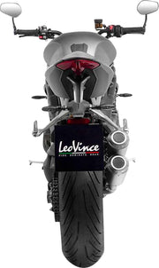 LEOVINCE LV-10 Slip-On Muffler - Matte, Stainless Steel