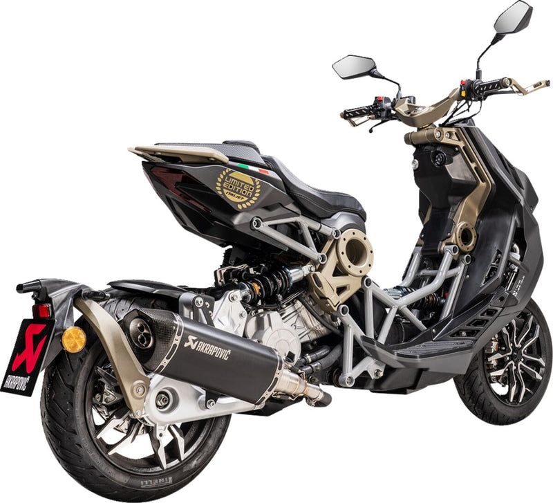 Akrapovic Slip-On Line Muffler SCOOTER - S-IT125SO1-HRTBL
