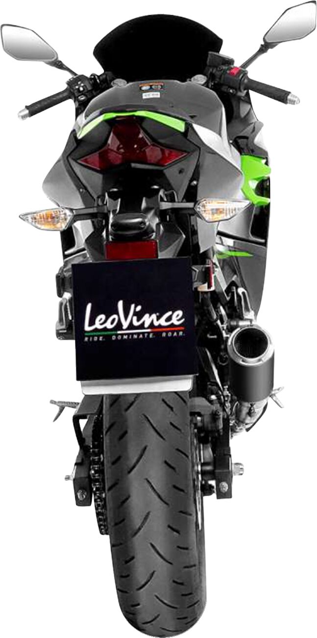 LEOVINCE LV-Corsa Black Slip-On Muffler - Matte Black