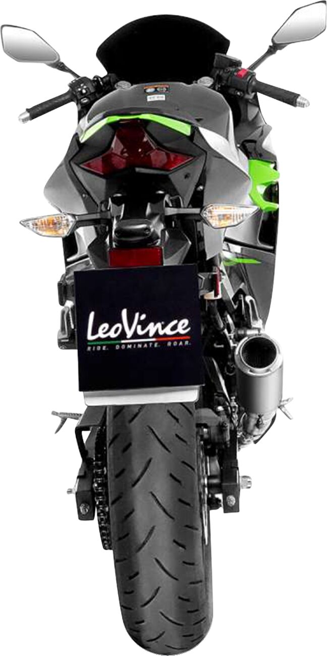 LEOVINCE LV-Corsa Titanium Slip-On Muffler - Silver