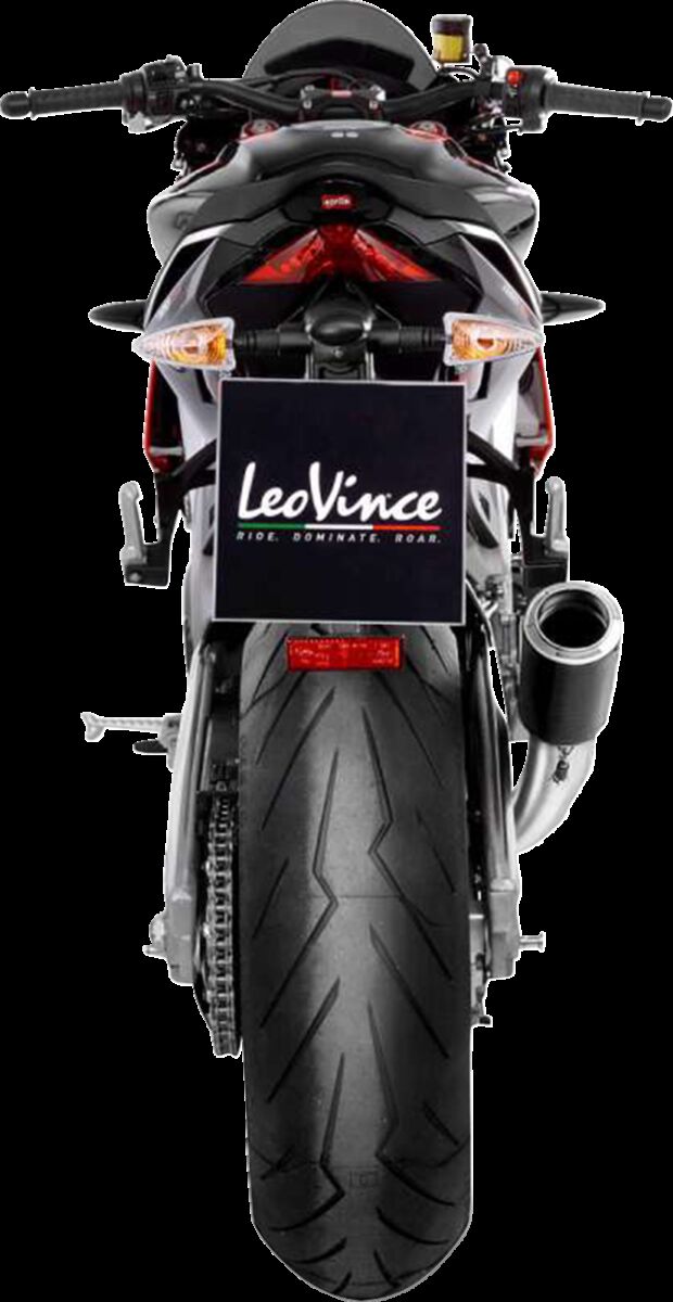 LEOVINCE LV Corsa Slip-On Muffler - LV-Corsa Carbon, Matte - 15401CU