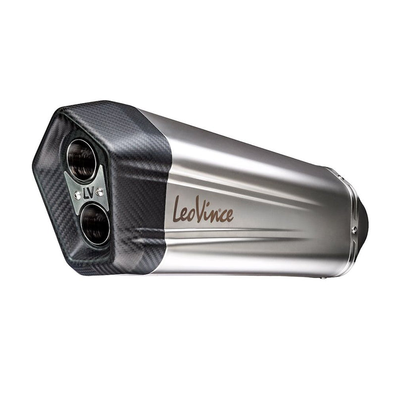 LEOVINCE LV-12 Stainless Steel Slip-On Muffler - Slip-On Silencer