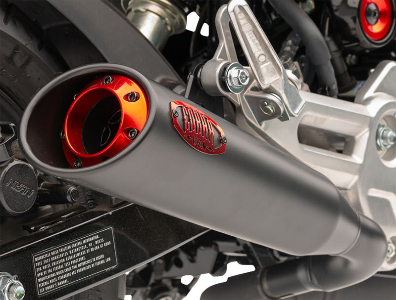 Cobra Red Tip Slip-On Muffler - Powder-Coated