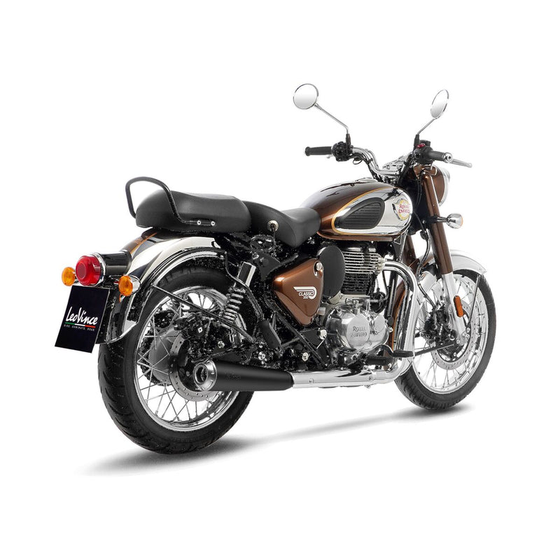 LEOVINCE LV Classic Racer Black Edition Slip-On Muffler - Matte Black - 15008B