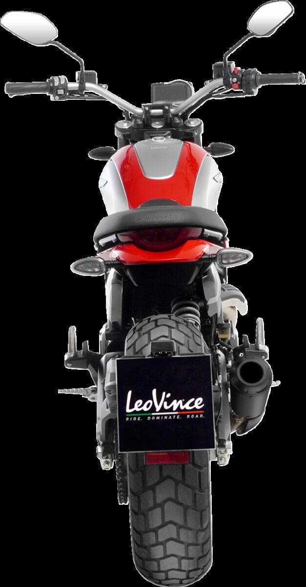 LEOVINCE LV-10 Slip-On Muffler - LV-10 Black, Black, Matte - 15266FB