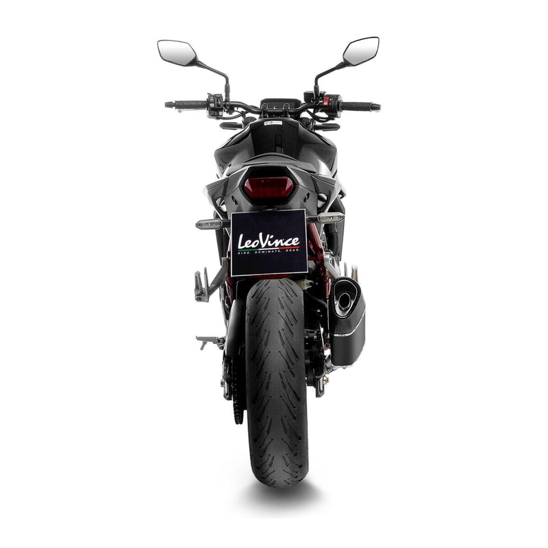 LEOVINCE LV-14R Black Edition Slip-On Muffler - LV-14 R - 15600B