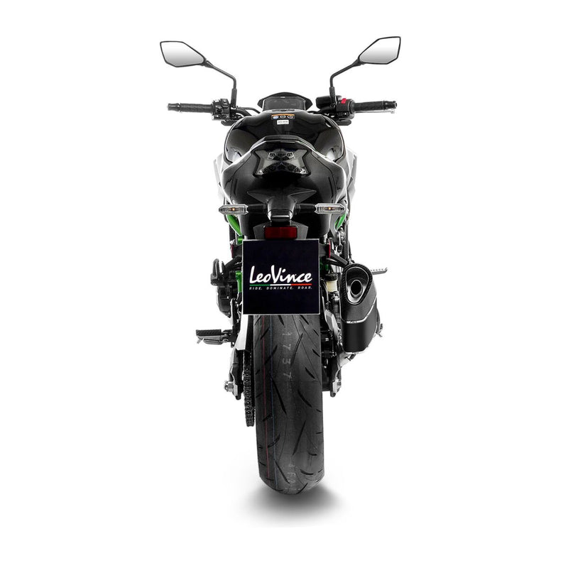 LEOVINCE LV-14R Black Edition Slip-On Muffler - LV-14 R - 15603BU