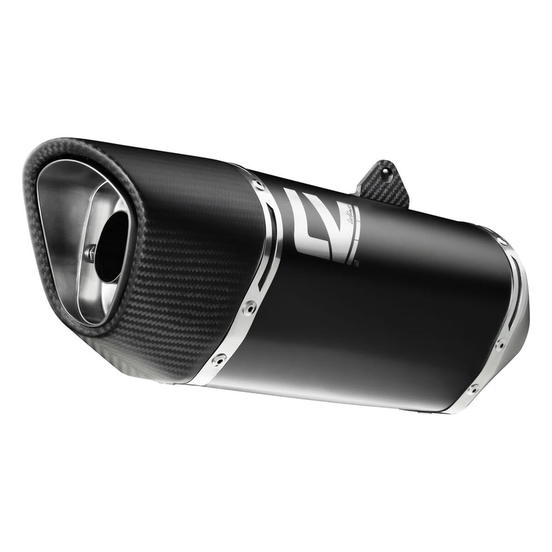 LEOVINCE LV-14R Black Edition Slip-On Muffler - LV-14 R - 15607B