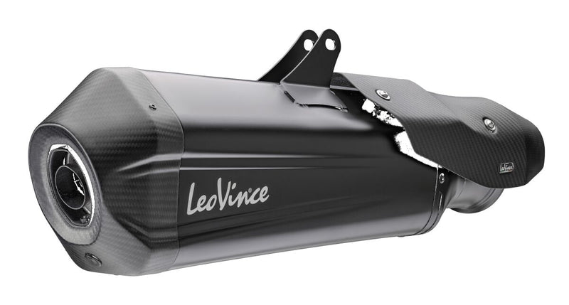 LEOVINCE LV-12R Black Edition Slip-On Muffler - LV-12 R, Slip-On Silencer - 15312B