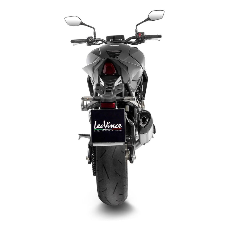 LEOVINCE LV-14R Stainless Steel Slip-On Muffler - LV-14 R - 15617