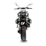 LEOVINCE LV-12R Stainless Steel Slip-On Muffler - LV-12 R, Slip-On Silencer - 15313