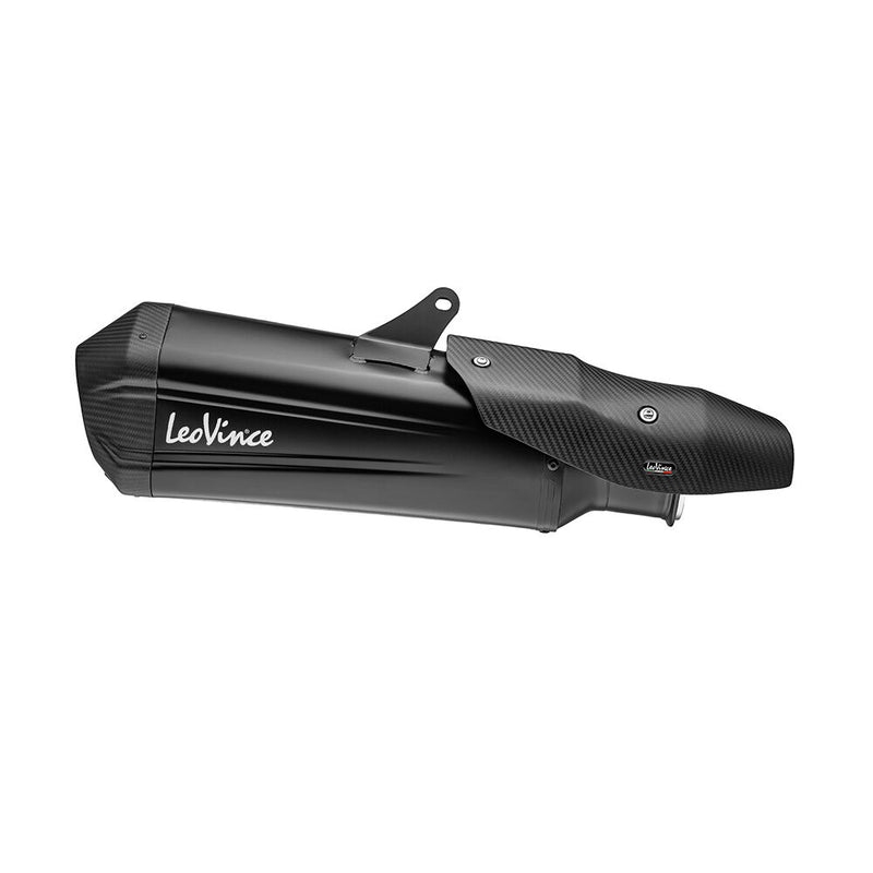 LEOVINCE LV-12R Black Edition Slip-On Muffler - LV-12 R, Slip-On Silencer - 15313B