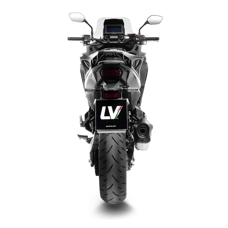 LEOVINCE LV-12R Stainless Steel Slip-On Muffler - LV-12 R, Slip-On Silencer - 15314
