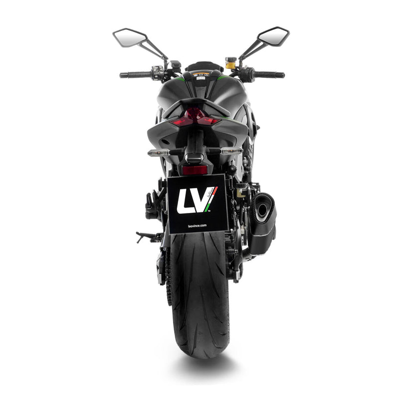 LEOVINCE LV-14R Black Edition Slip-On Muffler - LV-14 R - 15639B