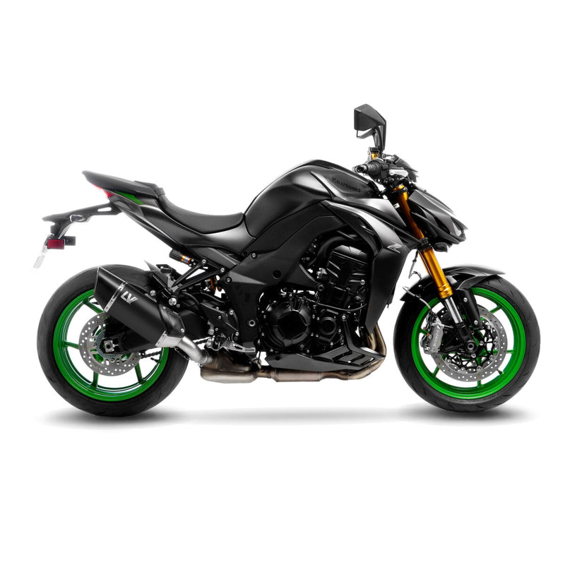 LEOVINCE LV-14R Black Edition Slip-On Muffler - LV-14 R - 15639B