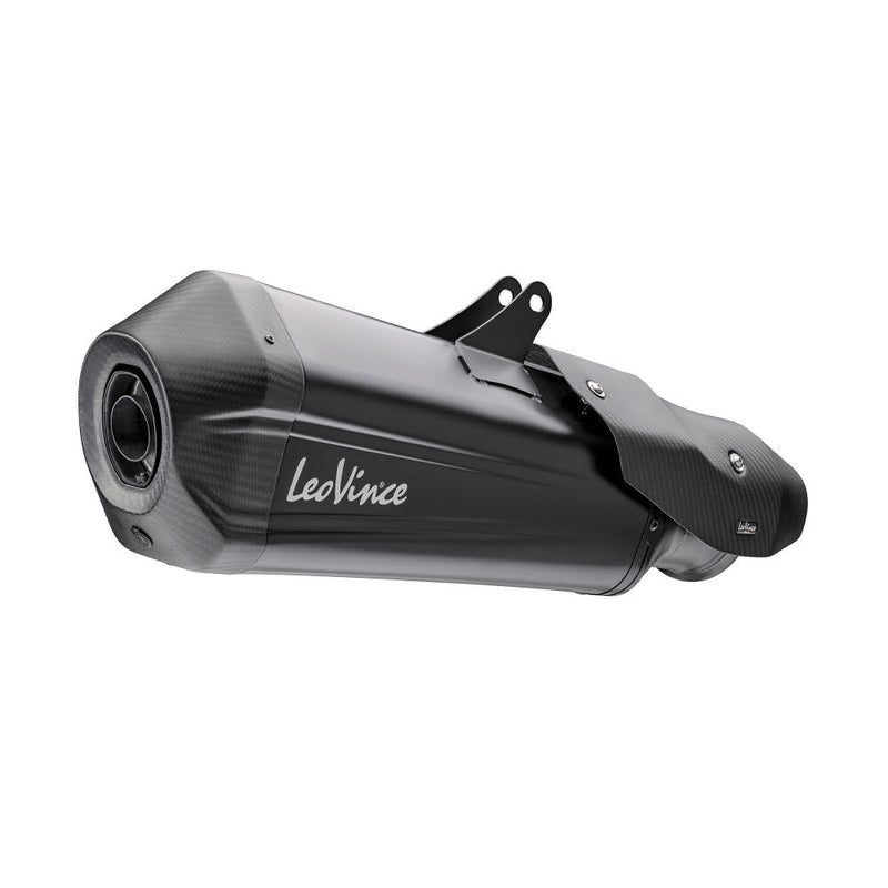LEOVINCE LV-12R Black Edition Slip-On Muffler - LV-12 R, Slip-On Silencer - 15316B