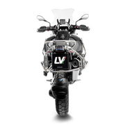 LEOVINCE LV-12R Stainless Steel Slip-On Muffler - LV-12 R, Slip-On Silencer - 15310