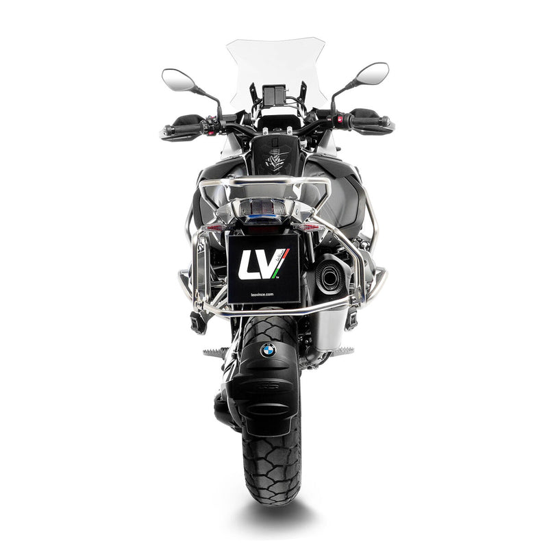 LEOVINCE LV-12R Stainless Steel Slip-On Muffler - LV-12 R, Slip-On Silencer - 15310