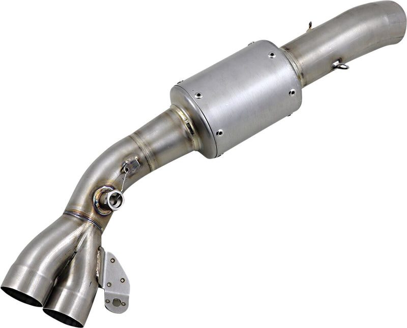Akrapovic Mid, Link & Y Pipe - Silver - L-H10R12/TD