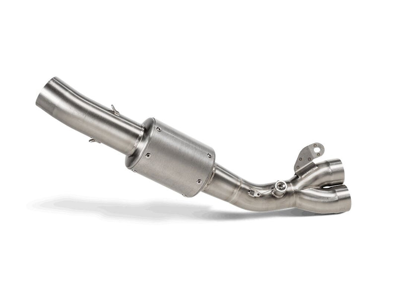 Akrapovic Mid, Link & Y Pipe - Silver - Collector,  Mid Pipe,  Y-Pipe - L-H10R16/TD