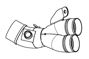 Akrapovic Mid, Link & Y Pipe - Silver - Collector,  Mid Pipe,  Y-Pipe - L-H10E11