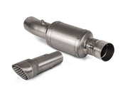 Akrapovic Mid, Link & Y Pipe - Silver - Collector,  Link Pipe - L-A10E13/TD
