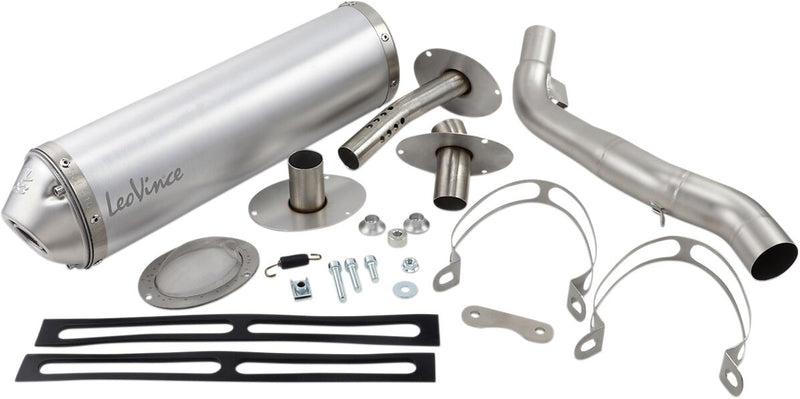 LEOVINCE LV-X Slip-On Muffler - Brushed - 3378