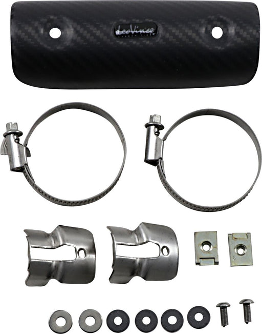 LEOVINCE Universal Clamp-On Heat Shield - Black