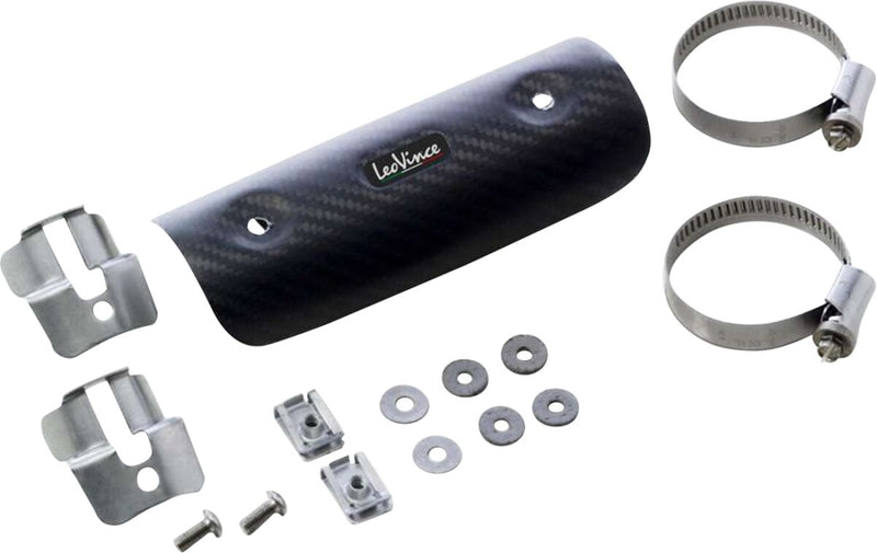 LEOVINCE Universal Clamp-On Heat Shield - Black