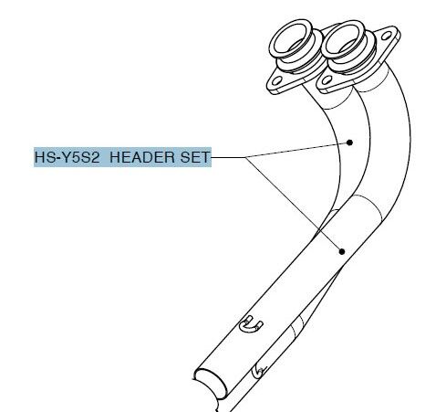 Akrapovic Headpipes - Akrapovic Replacement - Silver - Head Pipe - HS-Y5S2