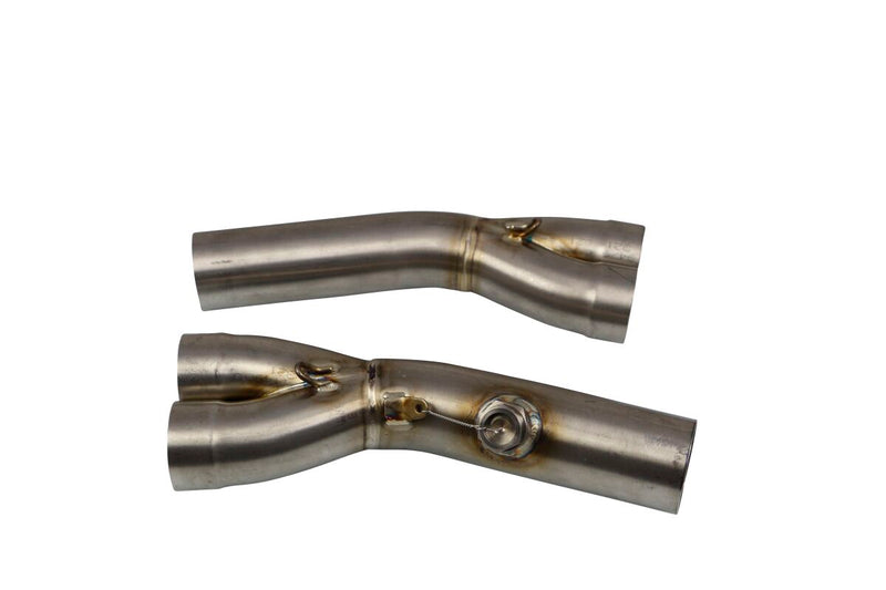 Akrapovic Mid, Link & Y Pipe - Stainless Steel - Mid Pipe,  Y-Pipe