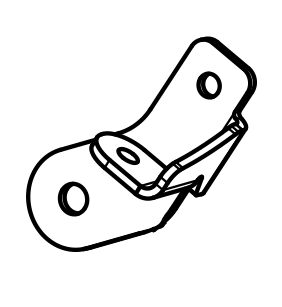 Akrapovic Muffler Bracket - Silver - P-X291