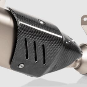 Akrapovic Heat Shield - Akrapovic Replacement Part - Black - P-HSY7R5