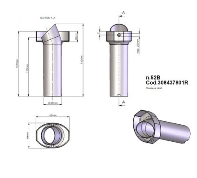 LEOVINCE DB Killer Insert - Decibel Killer, Noise Damper Insert - 308437801R