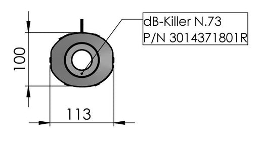LEOVINCE DB Killer Insert - Decibel Killer, Noise Damper Insert - 3014371801R